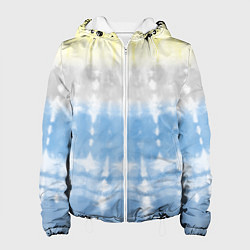 Куртка с капюшоном женская Color stripes: tie-dye, цвет: 3D-белый