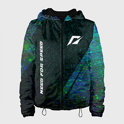 Женская куртка Need for Speed glitch blue