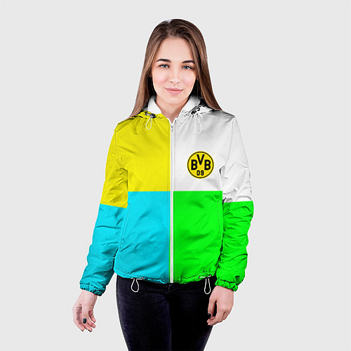 Женская куртка Borussia color cport / 3D-Белый – фото 4