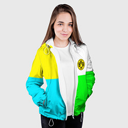 Куртка с капюшоном женская Borussia color cport, цвет: 3D-белый — фото 2