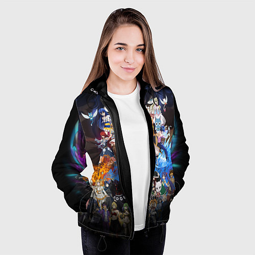 Женская куртка Фейри Тейл / 3D-Черный – фото 3