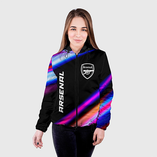 Женская куртка Arsenal speed game lights / 3D-Черный – фото 4