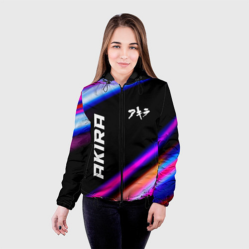 Женская куртка Akira speed anime lights / 3D-Черный – фото 4