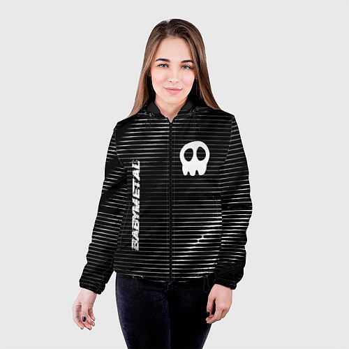 Женская куртка Babymetal metal rock lines / 3D-Черный – фото 4