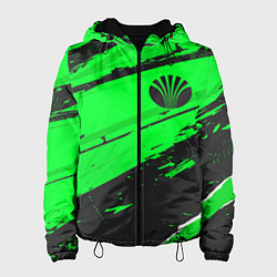 Куртка с капюшоном женская Daewoo sport green, цвет: 3D-черный