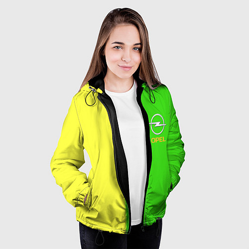 Женская куртка Opel текстура / 3D-Черный – фото 3