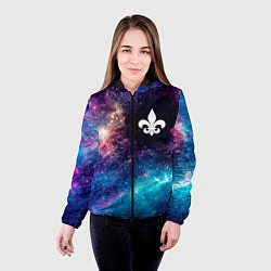 Куртка с капюшоном женская Saints Row space game, цвет: 3D-черный — фото 2