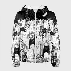 Женская куртка Коты с креативными хвостами