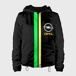 Куртка с капюшоном женская Opel line geometry, цвет: 3D-черный