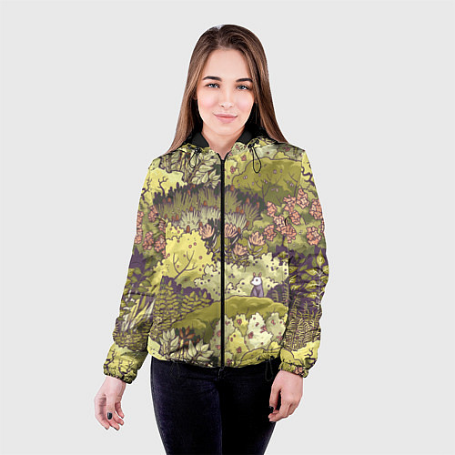 Женская куртка Найди опоссума / 3D-Черный – фото 4