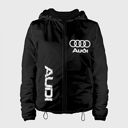 Куртка с капюшоном женская AUDI sport white, цвет: 3D-черный
