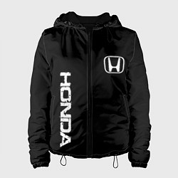 Куртка с капюшоном женская Honda white logo auto, цвет: 3D-черный