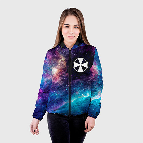 Женская куртка Resident Evil space game / 3D-Черный – фото 4