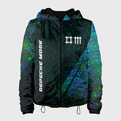 Женская куртка Depeche Mode glitch blue
