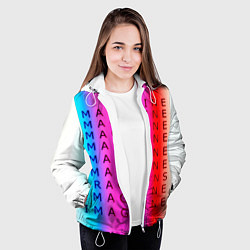 Куртка с капюшоном женская Imagine Dragons neon rock, цвет: 3D-белый — фото 2