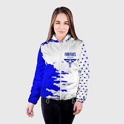 Куртка с капюшоном женская The last of us краски цикады, цвет: 3D-белый — фото 2