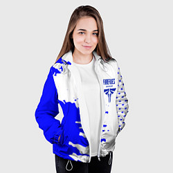 Куртка с капюшоном женская The last of us краски цикады, цвет: 3D-белый — фото 2