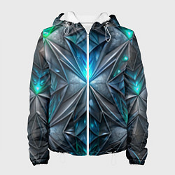 Женская куртка Темная текстура со свечением