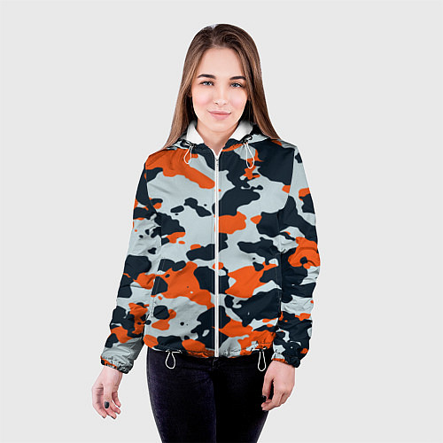 Женская куртка Камуфляж из игры counter strike / 3D-Белый – фото 4