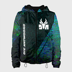 Куртка с капюшоном женская Die Antwoord glitch blue, цвет: 3D-черный