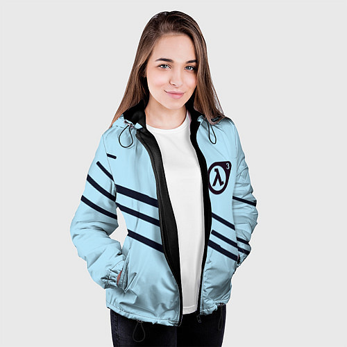 Женская куртка Half life geometry steel / 3D-Черный – фото 3