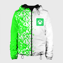 Женская куртка Xbox кислотные зеленые краски