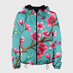 Женская куртка Ветка розовой сакуры