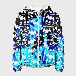 Куртка с капюшоном женская Marshmello fire, цвет: 3D-белый