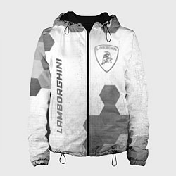 Женская куртка Lamborghini - white gradient вертикально