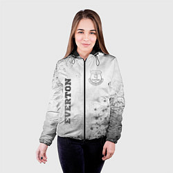 Куртка с капюшоном женская Everton - white gradient вертикально, цвет: 3D-черный — фото 2