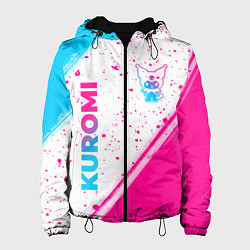 Женская куртка Kuromi neon gradient style вертикально