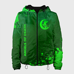 Женская куртка Angels of Death - green gradient вертикально