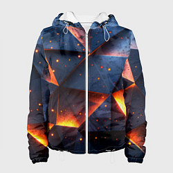 Женская куртка Геометрический рендер с эффектом свечения