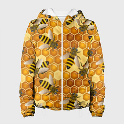 Женская куртка Пчелиный цветной паттерн