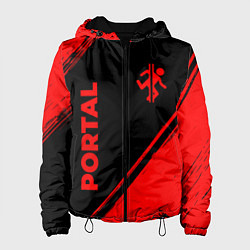 Женская куртка Portal - red gradient вертикально