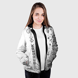 Куртка с капюшоном женская Berserk - white gradient по-вертикали, цвет: 3D-черный — фото 2