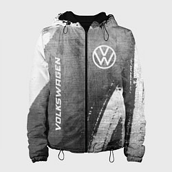 Женская куртка Volkswagen - grey gradient вертикально