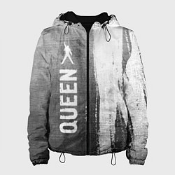 Куртка с капюшоном женская Queen - grey gradient по-вертикали, цвет: 3D-черный