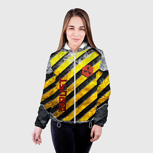 Женская куртка RUST grunge / 3D-Белый – фото 4