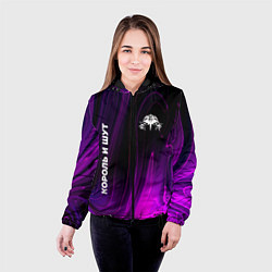 Куртка с капюшоном женская Король и Шут violet plasma, цвет: 3D-черный — фото 2