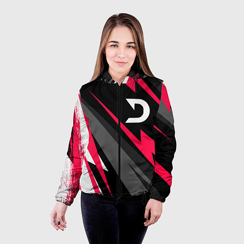Женская куртка Deadlock graffity splash / 3D-Черный – фото 4