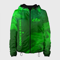 Женская куртка Counter-Strike 2 - green gradient вертикально