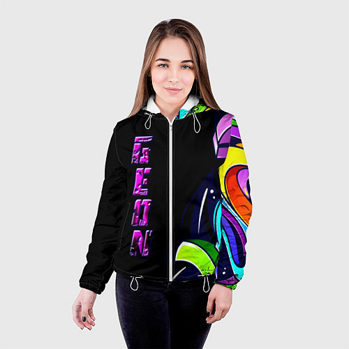 Женская куртка Geon Enduro graffitti / 3D-Белый – фото 4