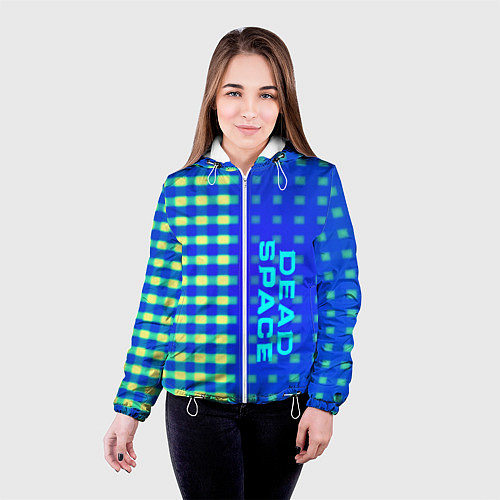 Женская куртка Dead space текстура айзека / 3D-Белый – фото 4