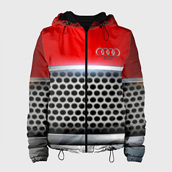 Куртка с капюшоном женская AUDI metal collection game, цвет: 3D-черный