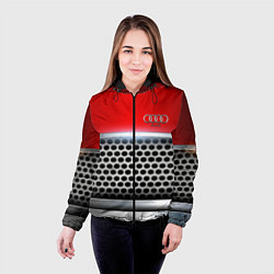 Куртка с капюшоном женская AUDI metal collection game, цвет: 3D-черный — фото 2