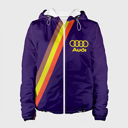 Куртка с капюшоном женская AUDI line sport, цвет: 3D-белый