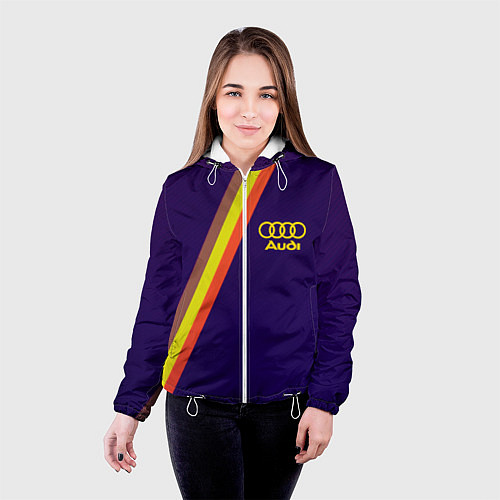 Женская куртка AUDI line sport / 3D-Белый – фото 4