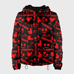 Женская куртка Fortnite pattern game red