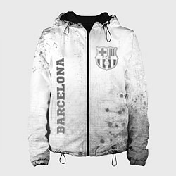 Куртка с капюшоном женская Barcelona - white gradient вертикально, цвет: 3D-черный